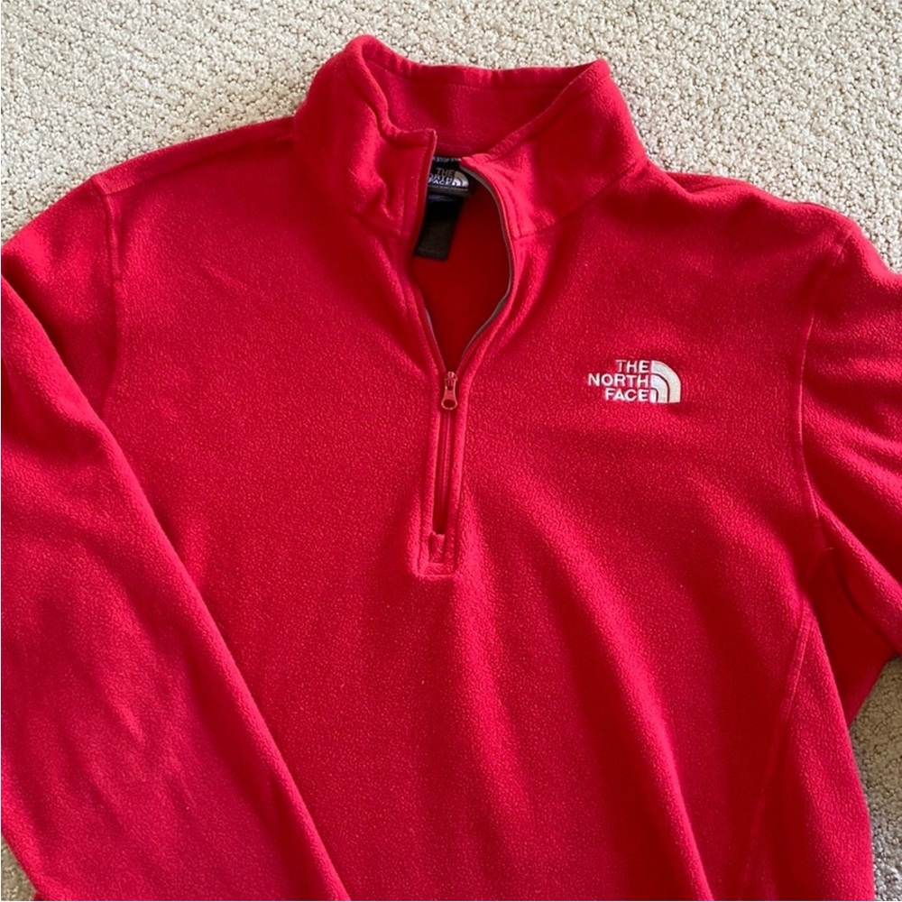 The North Face Men's Zip-Up Red Sweater